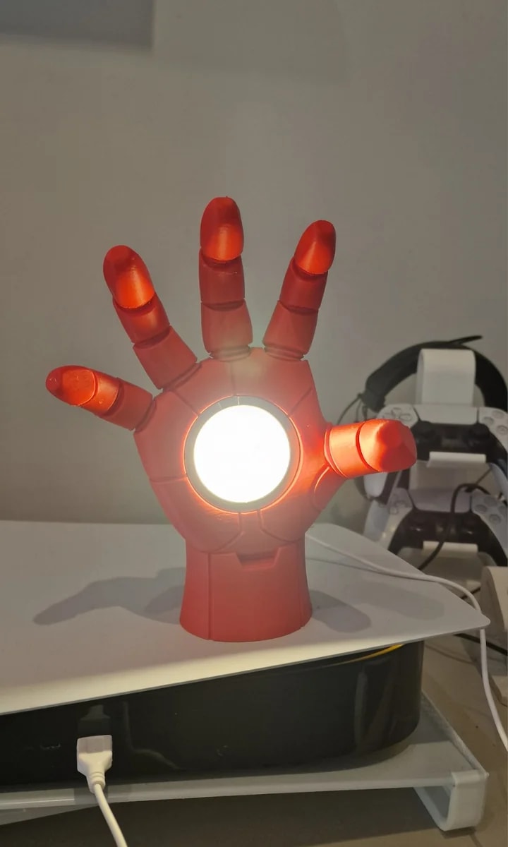 Lámpara mano tecnológica 3D