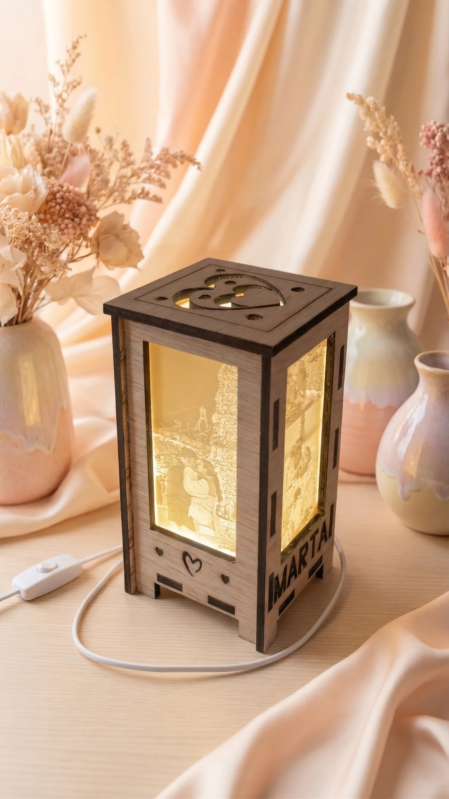 Lámpara Moments Wood Pareja