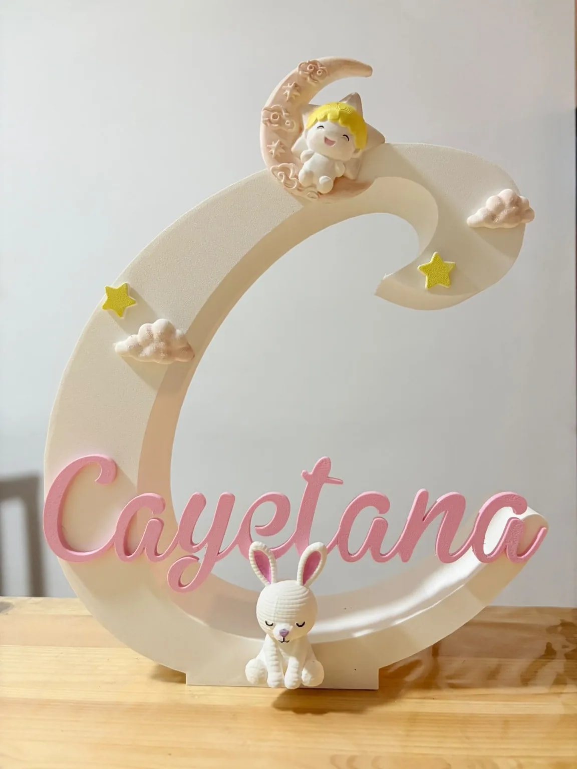 Letra 3D personalizada Cayetana