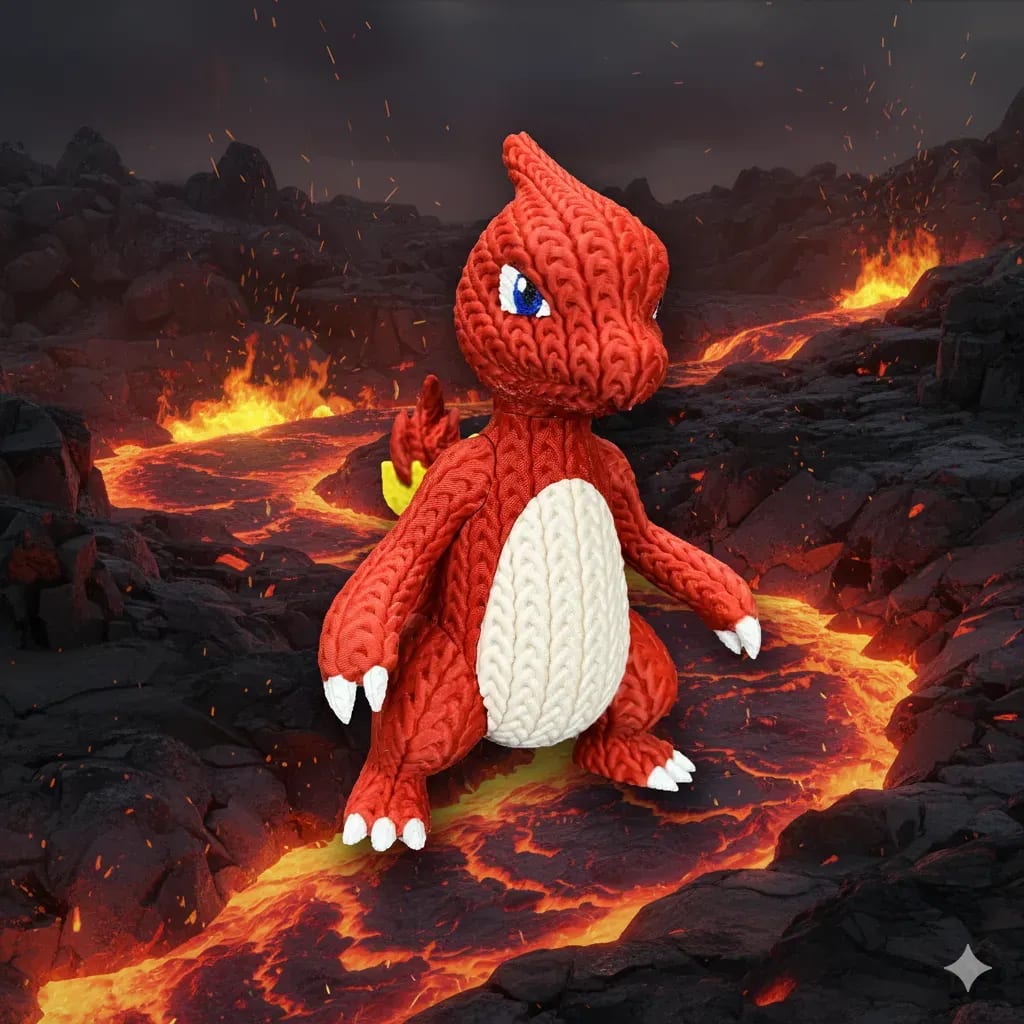 Lagarto ardiente (Crochet) - MariArT