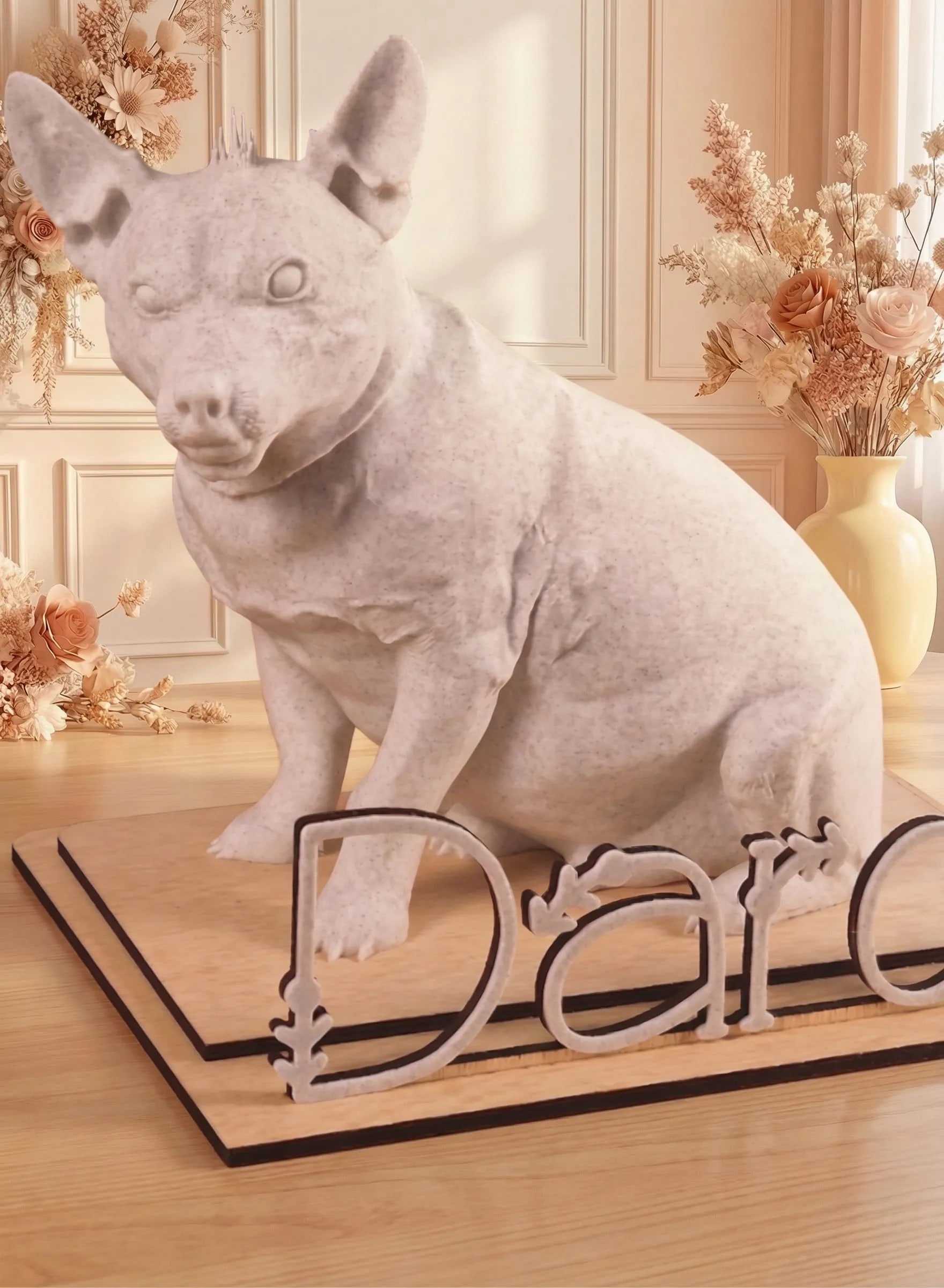 Escultura Perro de Mármol - MariArT