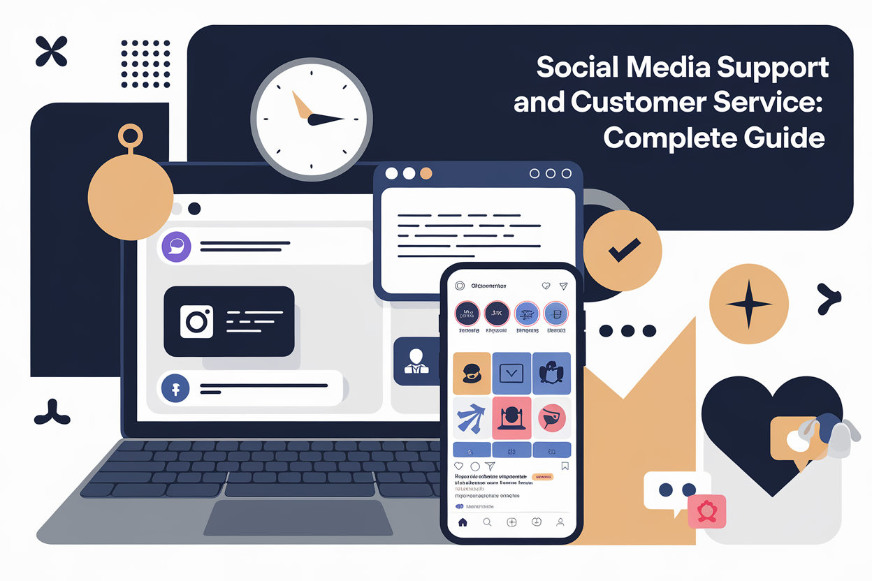 Social Media Support and Customer Service: Complete Guide - Featured image showing This comprehensive guide explores social media support and customer service, highlighting best practices, key platforms, and effective strategies. Discover how integrating innovative solutions like AI can enhance customer interactions and streamline support processes.