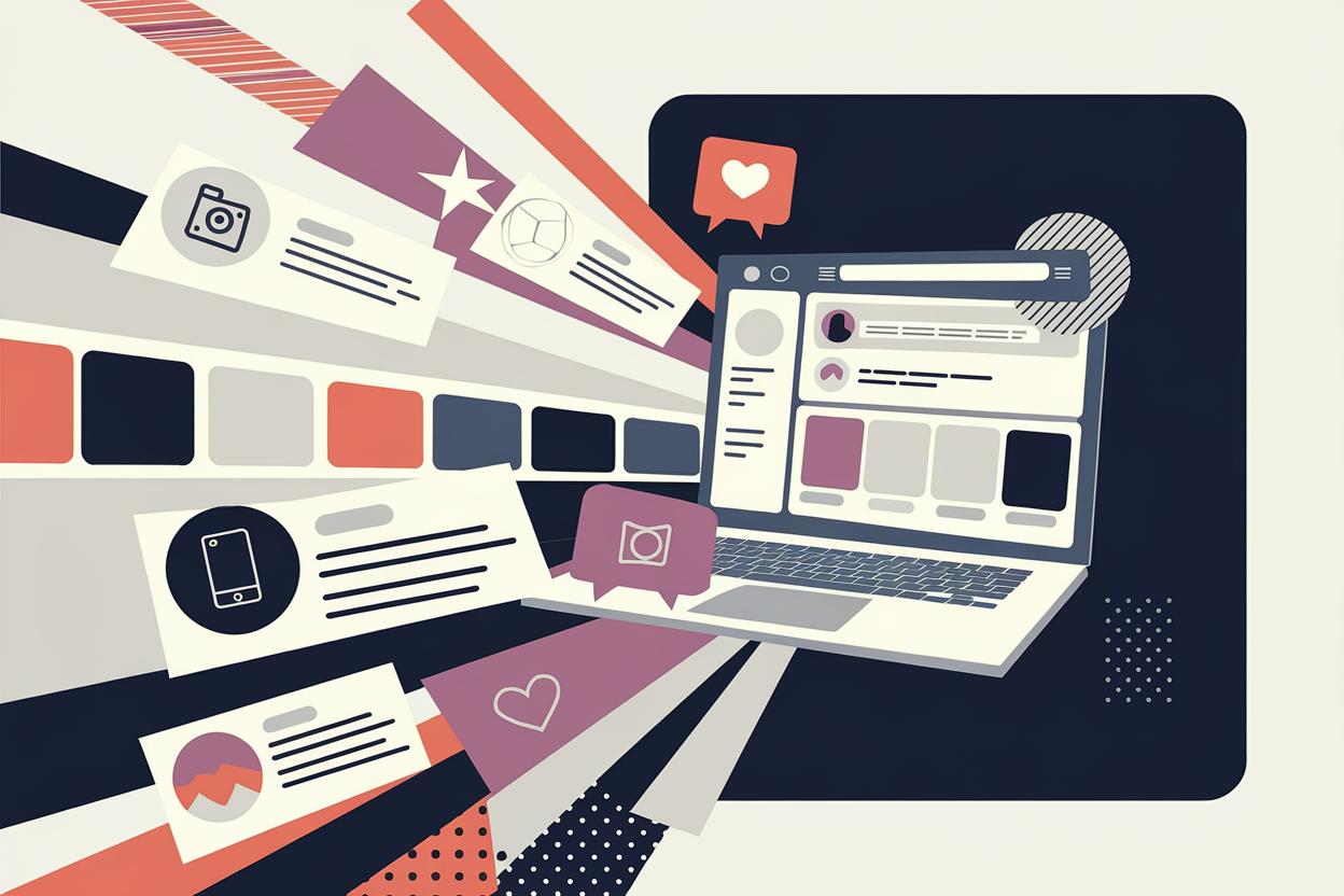Social Media Marketing: Complete Guide - Featured image showing This comprehensive guide covers essential aspects of social media marketing, including strategies, metrics, and key platforms. Discover how to enhance your brand’s online presence while exploring innovative solutions like Enrich Labs' AI Social Media Coordinator.