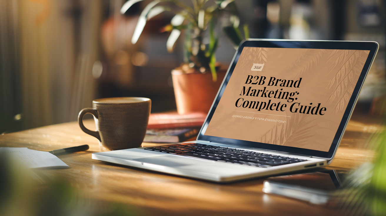 B2B Brand Marketing: Complete Guide - Featured image showing This complete guide on B2B brand marketing explores essential strategies, characteristics, and tactics to build a strong brand. Discover how to enhance brand identity while addressing the challenges faced by marketing managers and social media teams.