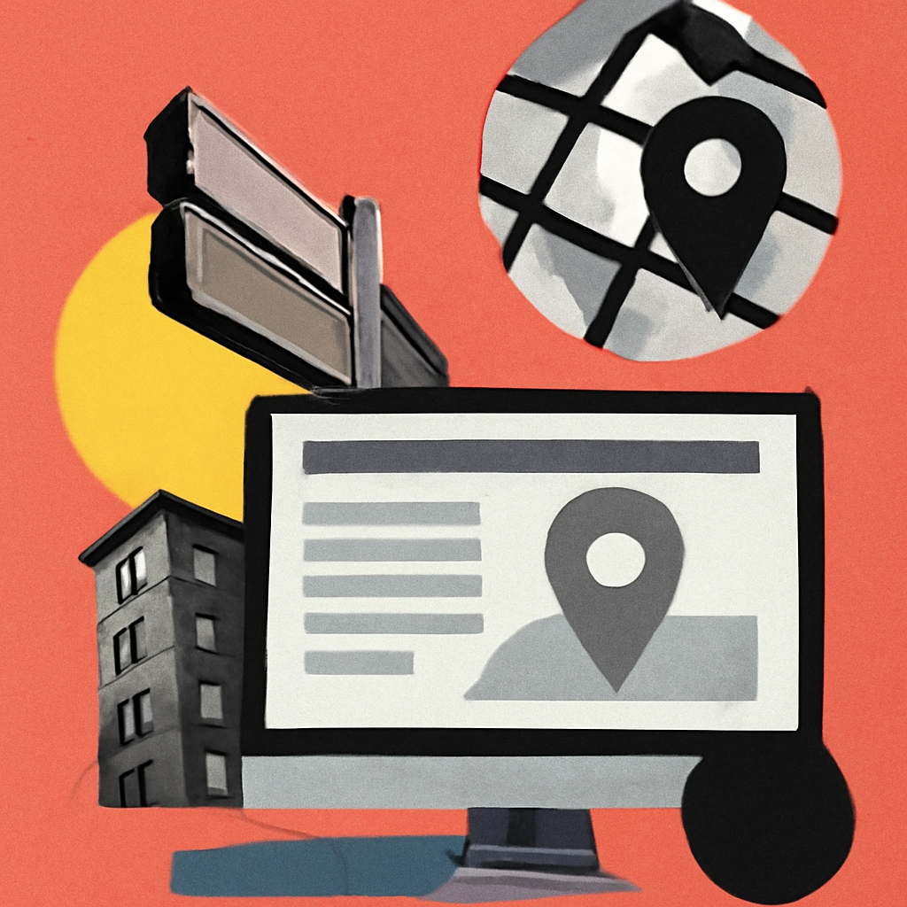 What is Local Landing Page? - Featured image showing Boost local SEO with optimized local landing pages featuring local keywords, maps, reviews, and tailored content to attract nearby customers and improve search rankings.