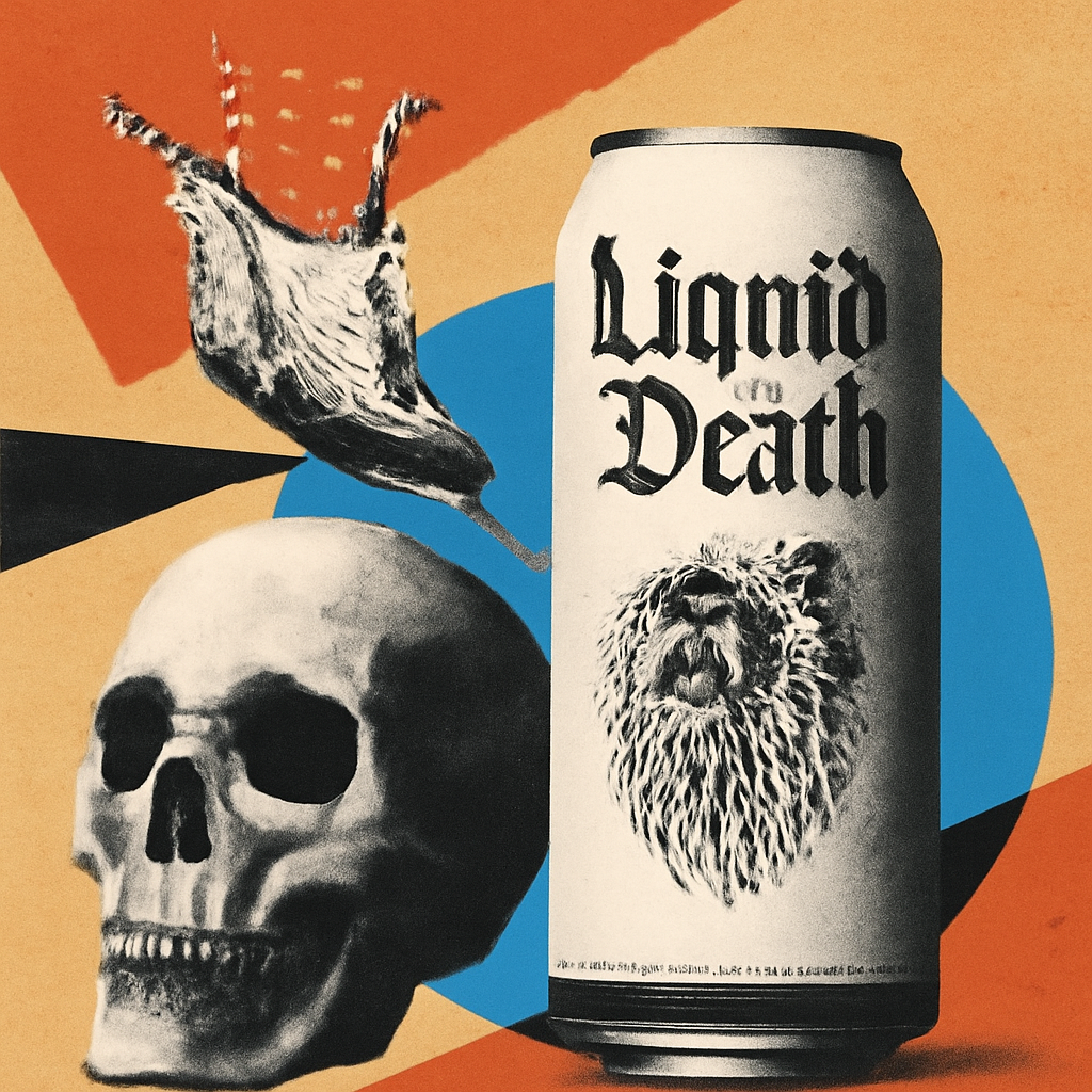 Liquid Death Email Marketing: Case Study - Featured image showing Discover Liquid Death's edgy, humorous email marketing secrets that boost engagement, build community, and differentiate brands through bold storytelling.