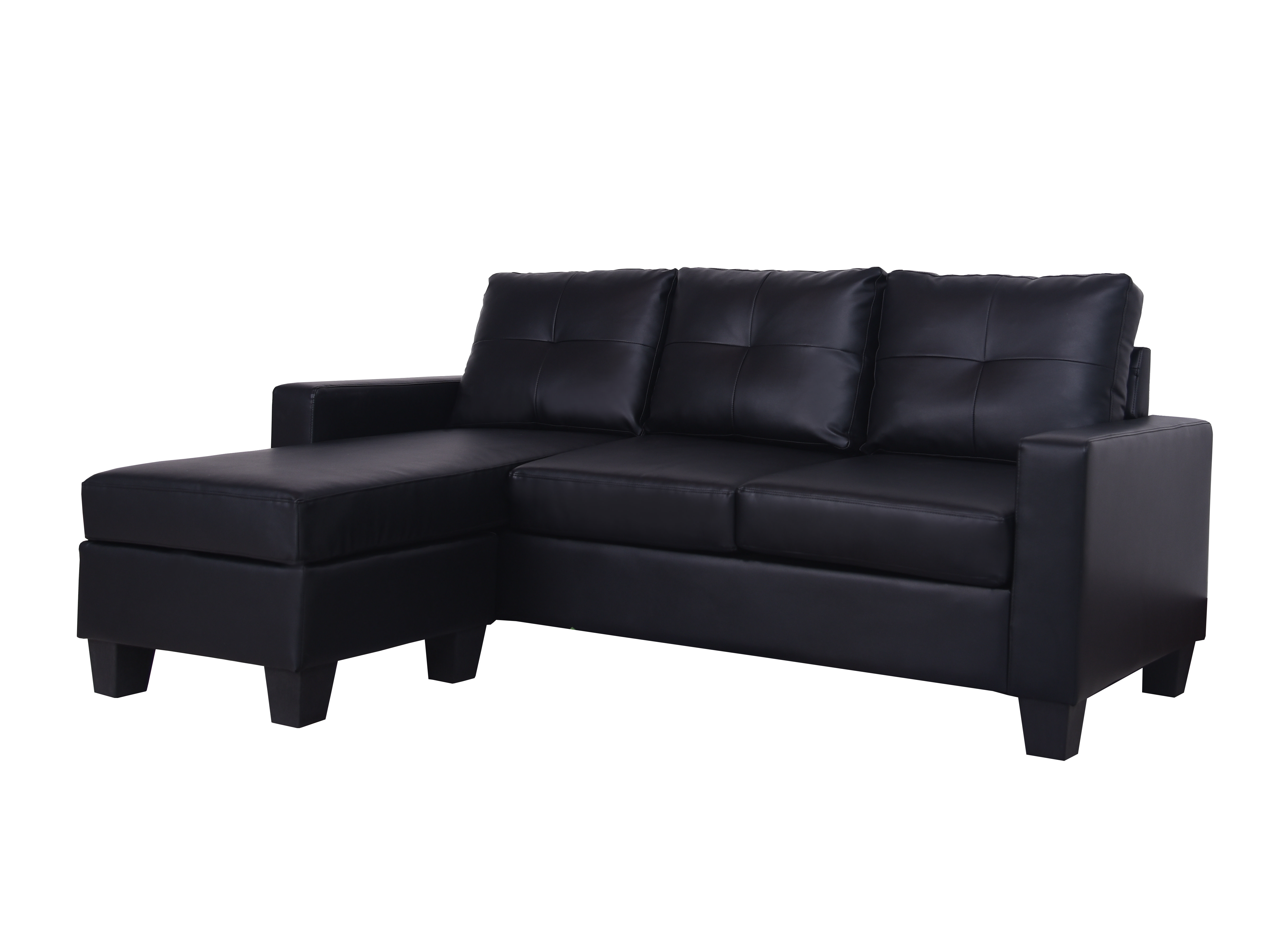 American Freight L830 - Max Black 2-piece Sectional with Chaise | American Freight (Sears Outlet)