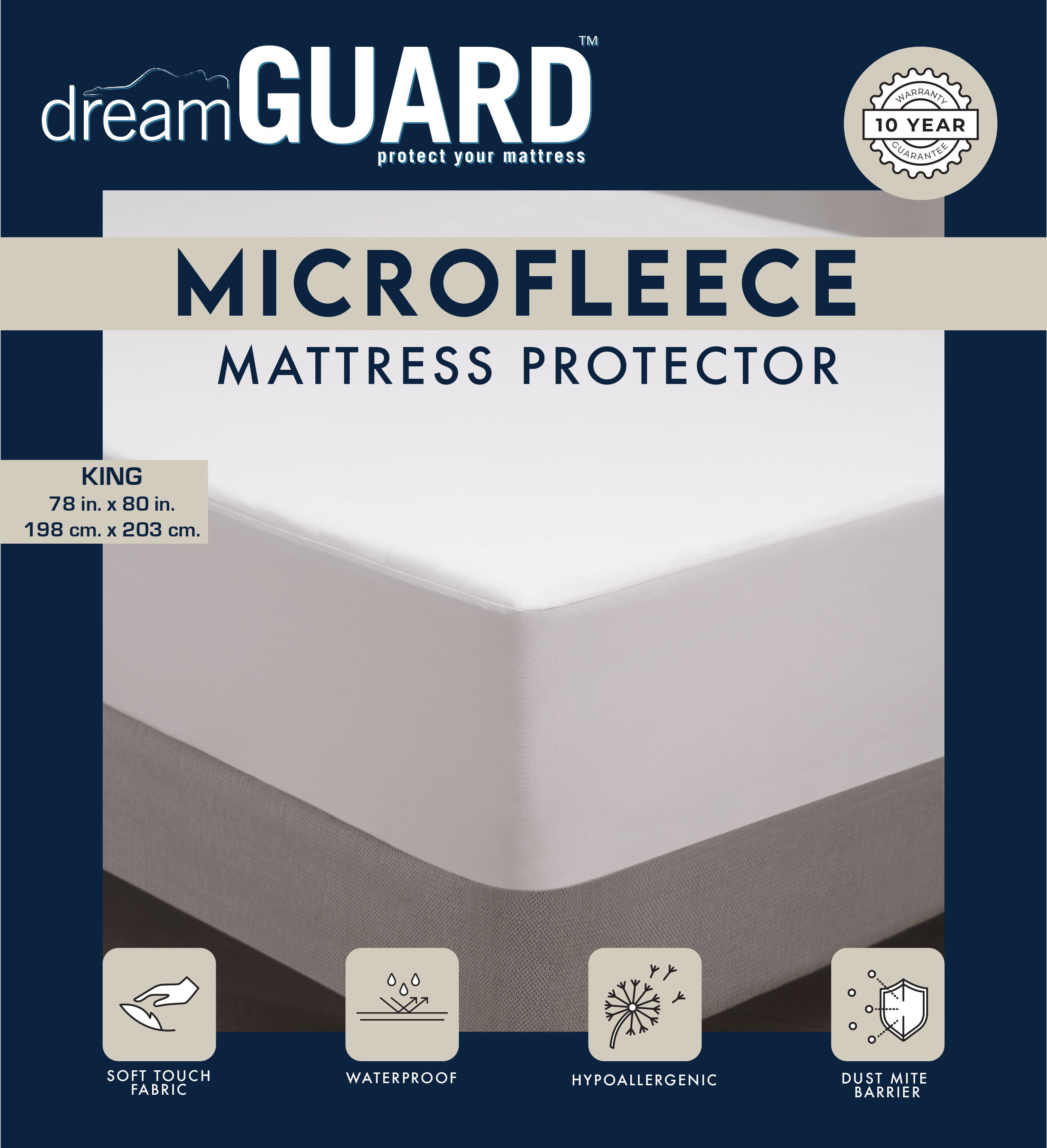 dreamGuard dreamGUARD King Size Mattress Protector | American Freight