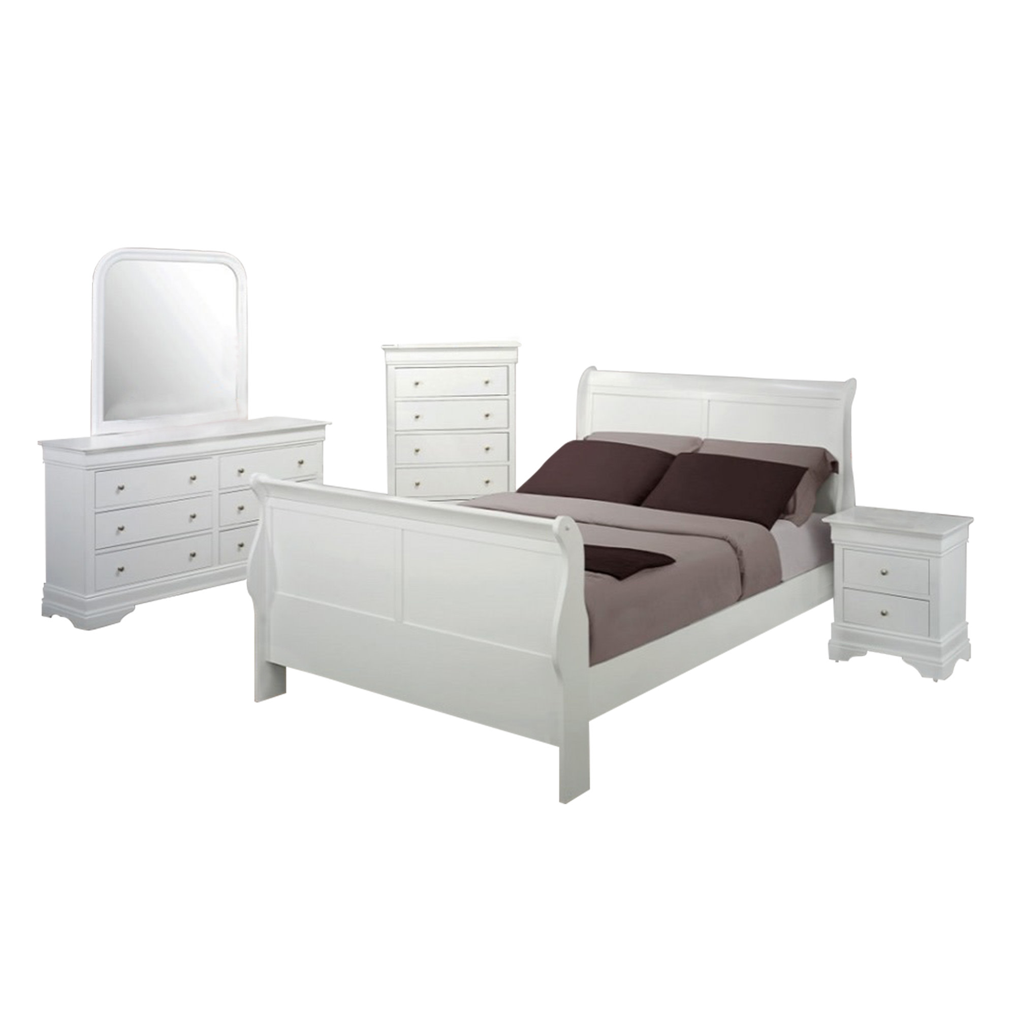 Bordeaux White Bedroom Collection American Freight