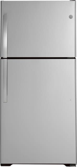 GE 21.9 Cu. Ft. Garage-Ready Top-Freezer Refrigerator Stainless Steel  GTS22KYNRFS - Best Buy