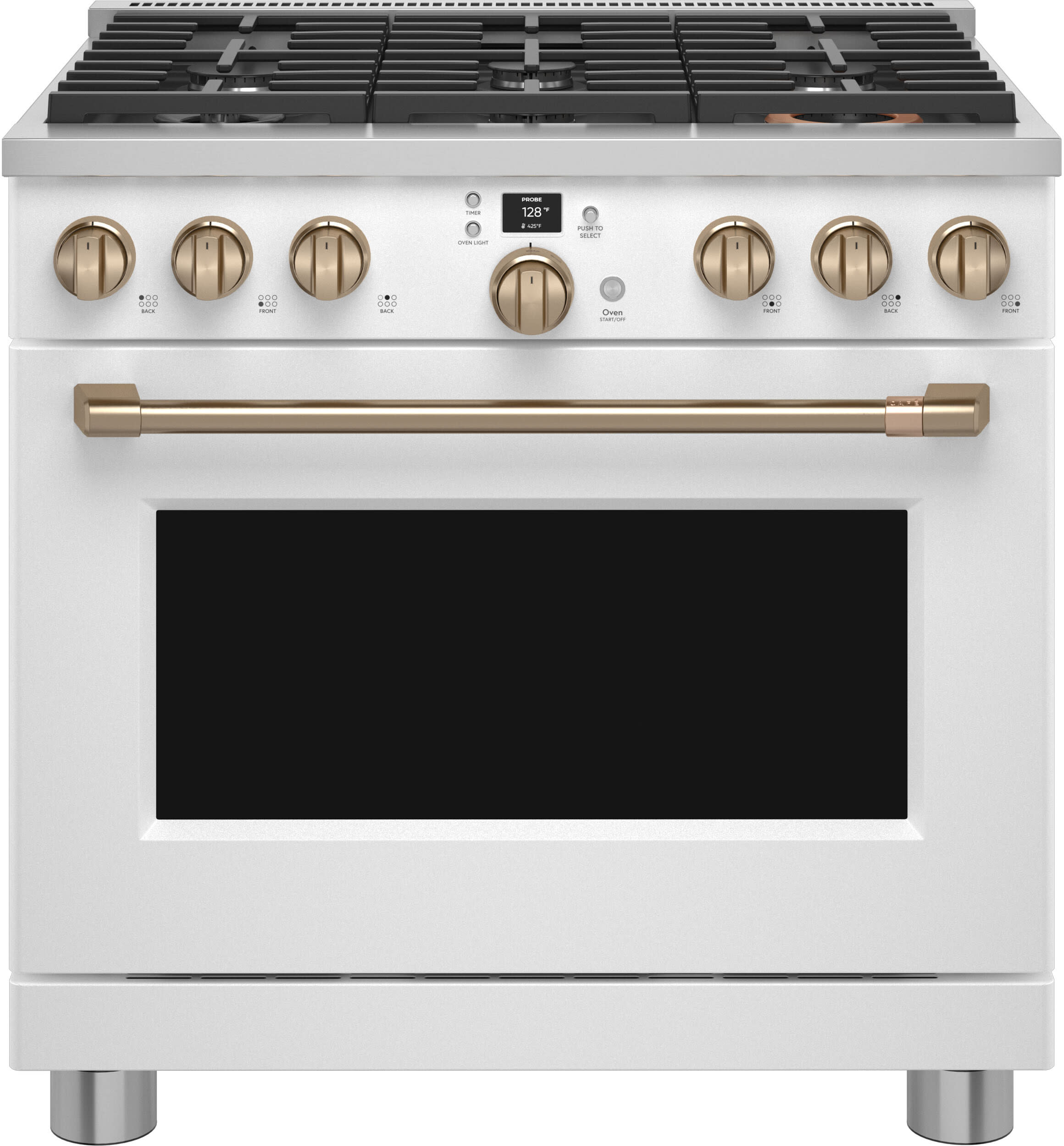 Cafe 8.25 Cu. Ft. Freestanding Dual Fuel Range with Double Oven in