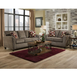 Mickey Pewter/Confection Merlot Sofa & Loveseat Collection lifestyle picture