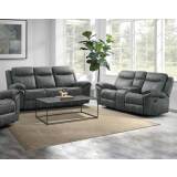 Sorrento Grey Motion Sofa & Loveseat Collection lifestyle picture