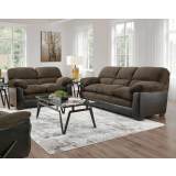 Percy Chocolate Sofa & Loveseat Collection lifestyle picture