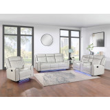 Optima Ivory Reclining Sofa & Loveseat Set AF lifestyle picture