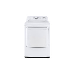 LG DLG7001W 7.3 Cu Ft Top Load Gas Dryer in White