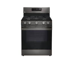 LG LRGL5823D 5.8 Cu. Ft. Gas Single Oven Range with Air Fry – PrintProof™ Black Stainless Steel