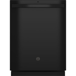 GE GDT630PGRBB 24 Inch Fully Integrated Dishwasher in Black Slate