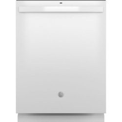 GE GDT535PGRWW 24 Inch Top Control Built In Dishwasher in White