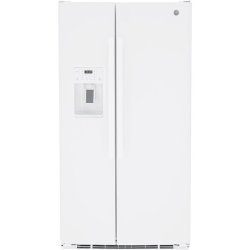 GE GSE25GGPWW Side by Side Refrigerator in White