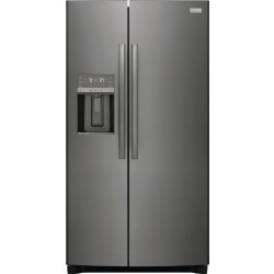 Frigidaire Gallery GRSS2652AD 25.6 Cu. Ft. 36" Standard Depth Side by Side Refrigerator in Black Stainless Steel