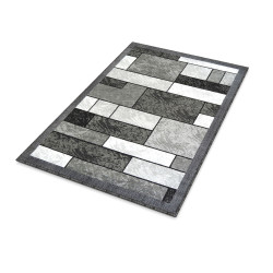 5' x 8' Rima Area Rug - Grey/Black