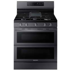 Samsung NX60A6751SG/AA 6.0 cu. ft. Smart Freestanding Gas Range with Flex Duo™, Stainless Cooktop & Air Fry in BSS