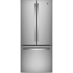 GE GNE21FYKFS 20.8 Cu. Ft. French Door Refrigerator in Stainless Steel