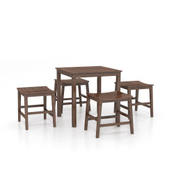 Westlake Brown 5pc Counter Height Dining Set