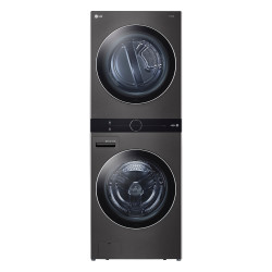 LG Single Unit Gas Wash Tower With Center Control 4.5 cu. ft. Front Load Washer and 7.4 cu. ft. Dryer WKGX201HBA