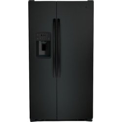 GE GSE25GGPBB GE ENERGY STAR 25.3 Cu. Ft. Side-By-Side Refrigerator in Black