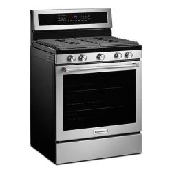 KitchenAid 30 inch Gas Convection Range KFGG504KPS