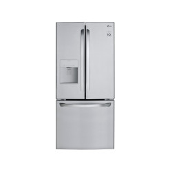 LG LFDS22520S 21.8 Cu. Ft. 3-Door French Door Refrigerator with Water Dispenser in Stainless Steel