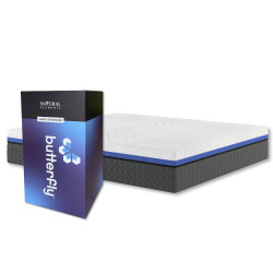 Natural Elements King Butterfly 12" Gel Mattress in a Box Set