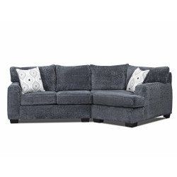 Aspen Grey Cuddler Sectional