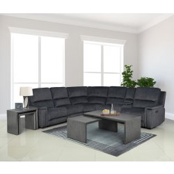 Vance Grey Sectional Set