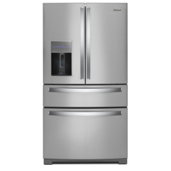 Whirlpool WRMF7736PZ 26 Cu. Ft. 4-Door French Door Refrigerator in Fingerprint Resistant Stainless Steel