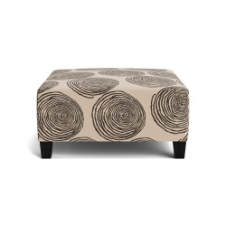 Groovy Chocolate Ottoman