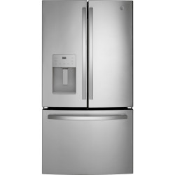 GE GYE21JYMFS 20.6 Cu. Ft. Counter-Depth French Door Refrigerator in Fingerprint Resistant Stainless Steel