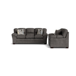 Crushed Grey Sofa & Loveseat Set