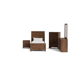 Gilliam Brown Twin 5pc Bedroom Set