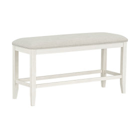Kyle Light White Counter Height Bench