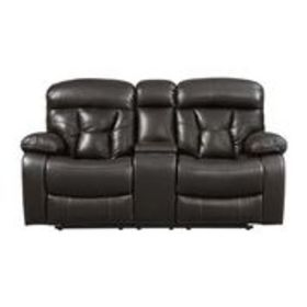 Spectrum Brown Reclining Loveseat