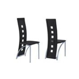Echo Black Set of 2 Counter Height Chairs