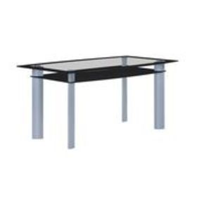 Echo Black Glass Counter Height Dining Table