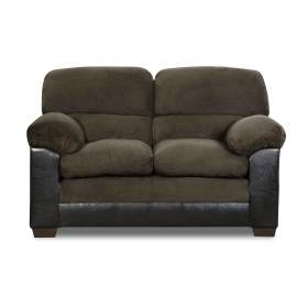 Percy Chocolate Loveseat