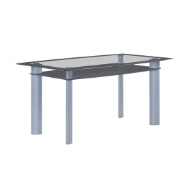 Echo Grey Glass Dining Table