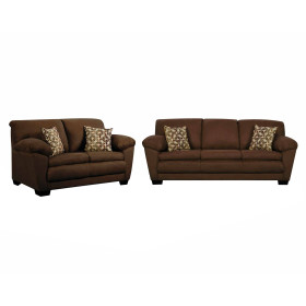 Adobe Chocolate Sofa & Loveseat Set