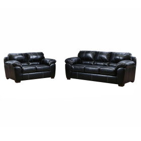 Kiser Black Sofa & Loveseat Set