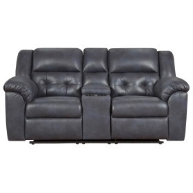 Telluride Grey Reclining Loveseat